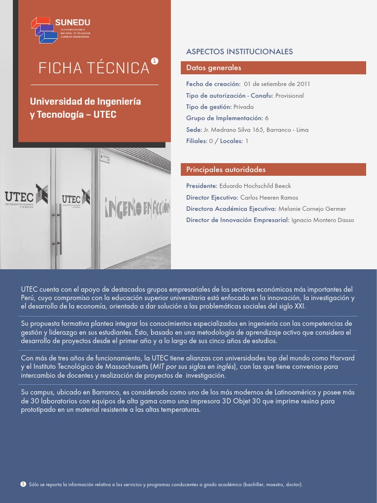 1 Ficha Tec UTEC | Descargar gratis PDF | Titulo academico | Instituto ...