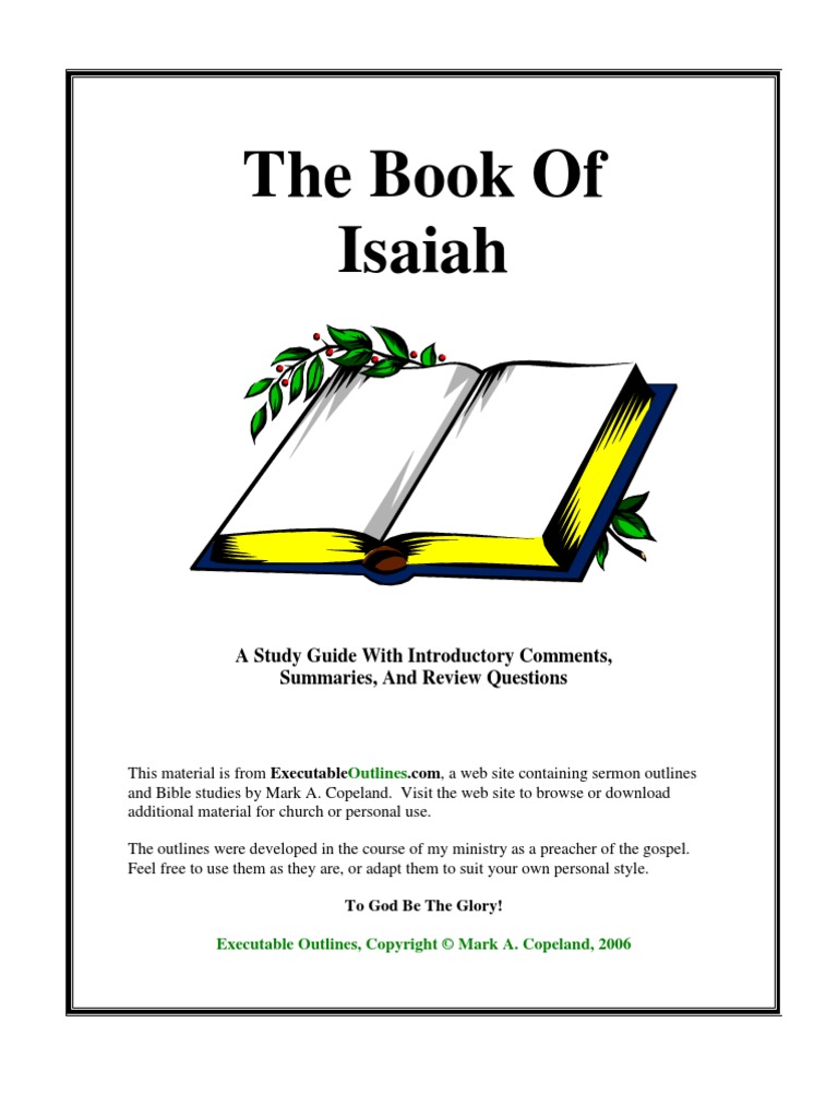 Isaiah Study Guidy PDF Isaiah Book Of Isaiah