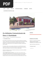 Os Atributos Comunicáveis de Deus_ a Santidade