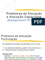 Aplicação PO - Alocação Capacitada