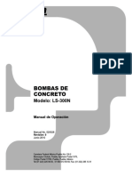 Bomba de Concreto LS300N Manual de Operacion