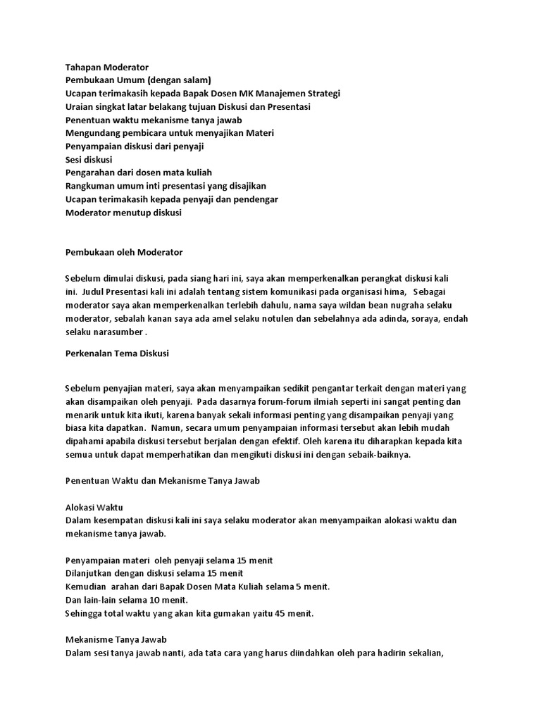 Tahapan Moderator Pembukaan Umum Docx