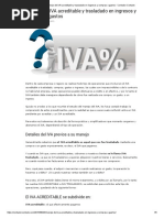 Manejo del IVA Acreditable y Trasladado | PDF | Impuesto al valor ...