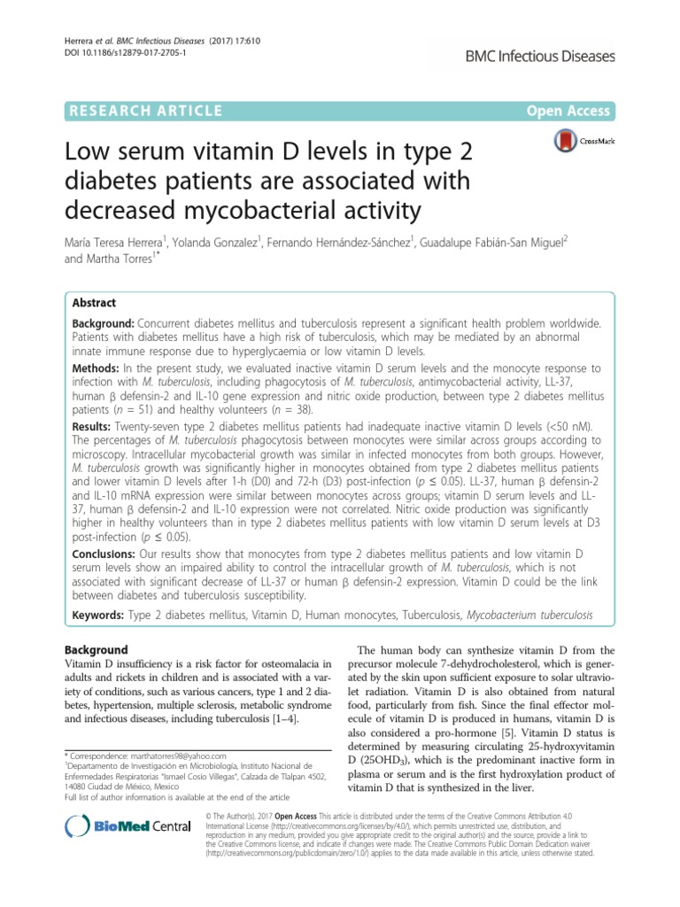 Low Serum Vitamin D Levels in Type 2 Diabetes Patients Are Associated