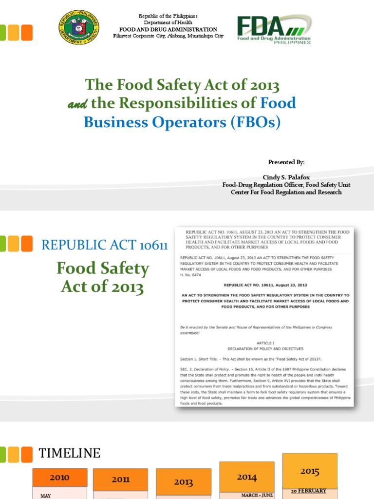 food safety act essay