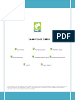 Leave User Guide Setup and Application Overview