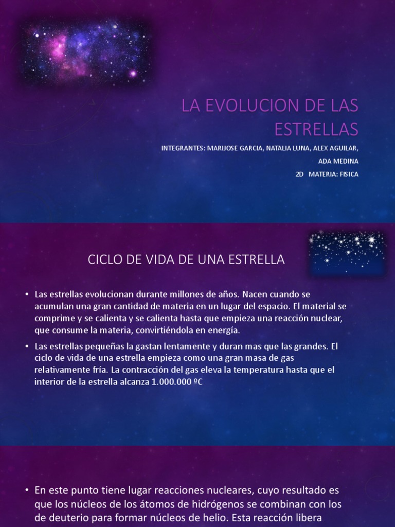 La Evolucion de Las Estrellas | PDF | Estrellas | Supernova