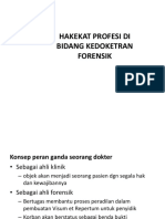 Hakekat Profesi Di Bidang Kedoketran Forensik