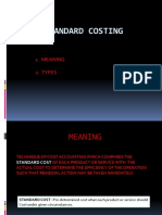 Standard Costing: 1. Meaning 2. Types