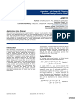 Algorithm NTH Order Iir Filtering Graphical Design Tool For Psoc TM An2312 12 PDF