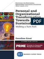Personal and Organizational Transformation Towards Sustainability-Walking A Twin Path