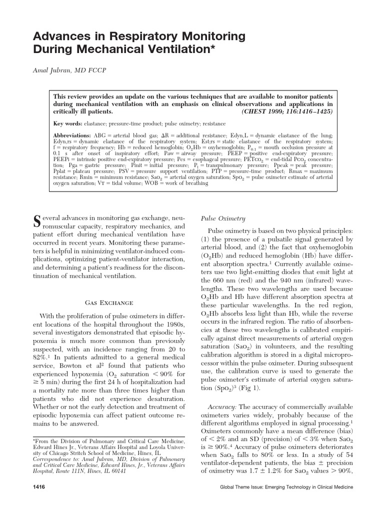 Ventilation Handbook | PDF | Pulmonology | Respiratory System