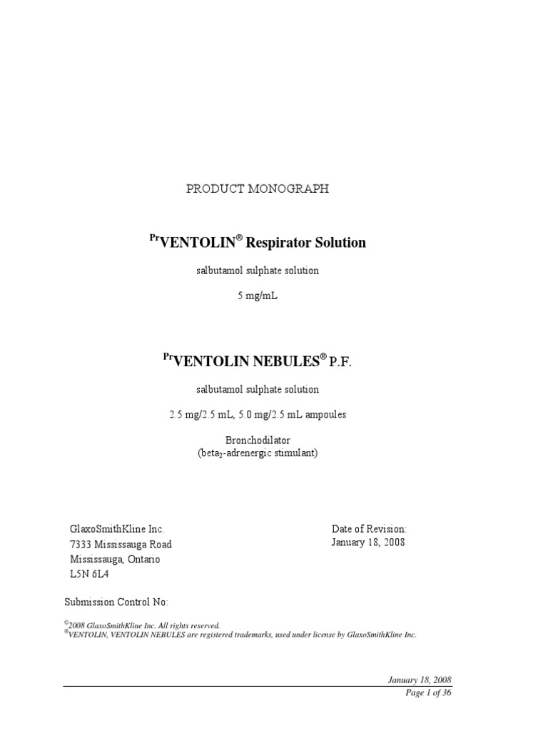 Ventolin patient information leaflet legend
