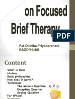 Solution Focused Brief Therapy 