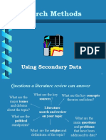 Using Secondary Data