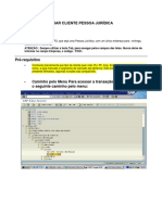 SAP XD01 - Criar Cliente PJ Sem Pagador
