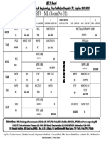 Sindri Metallurgy Dept Timetable Sem IV 2017