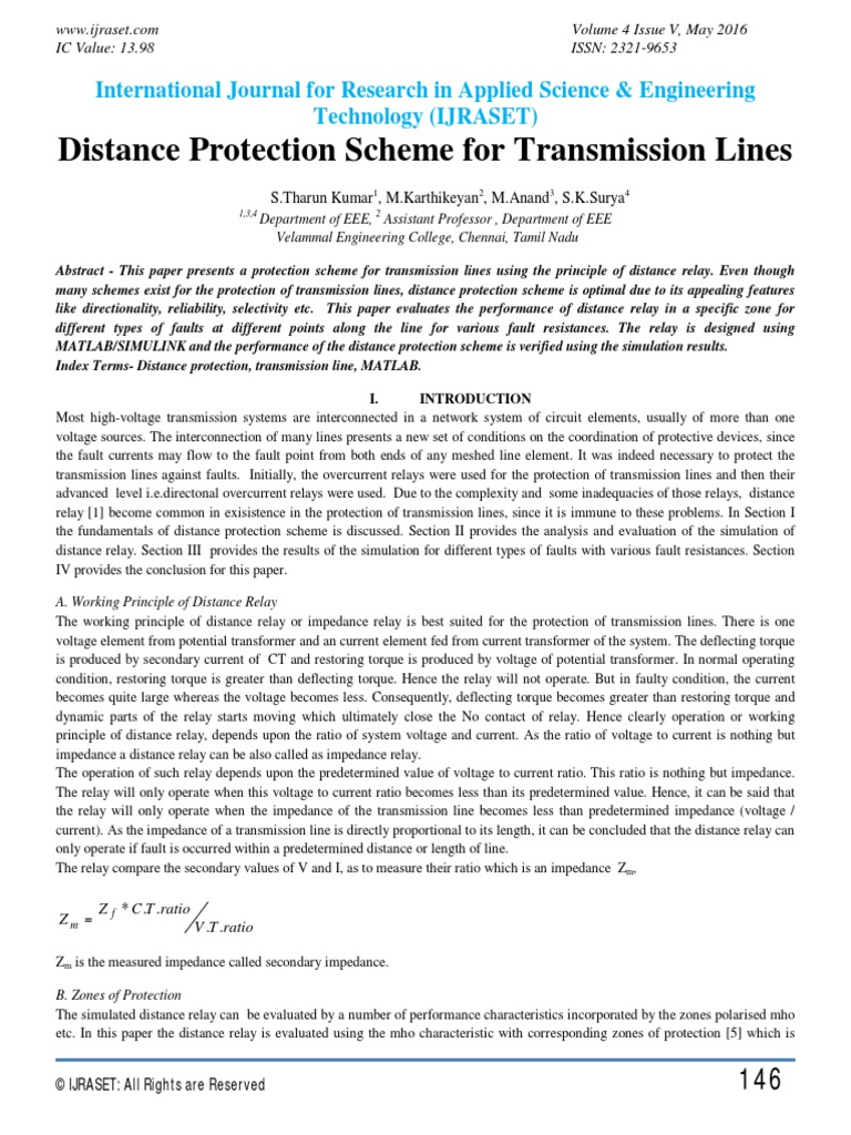 Distance Protection Scheme | PDF | Electrical Impedance | Electric ...