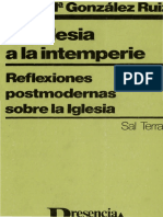 Gonzalez Ruiz Jose Maria La Iglesia A La Intemperie PDF