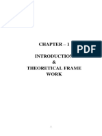 Chapter - 1 & Theoretical Frame Work