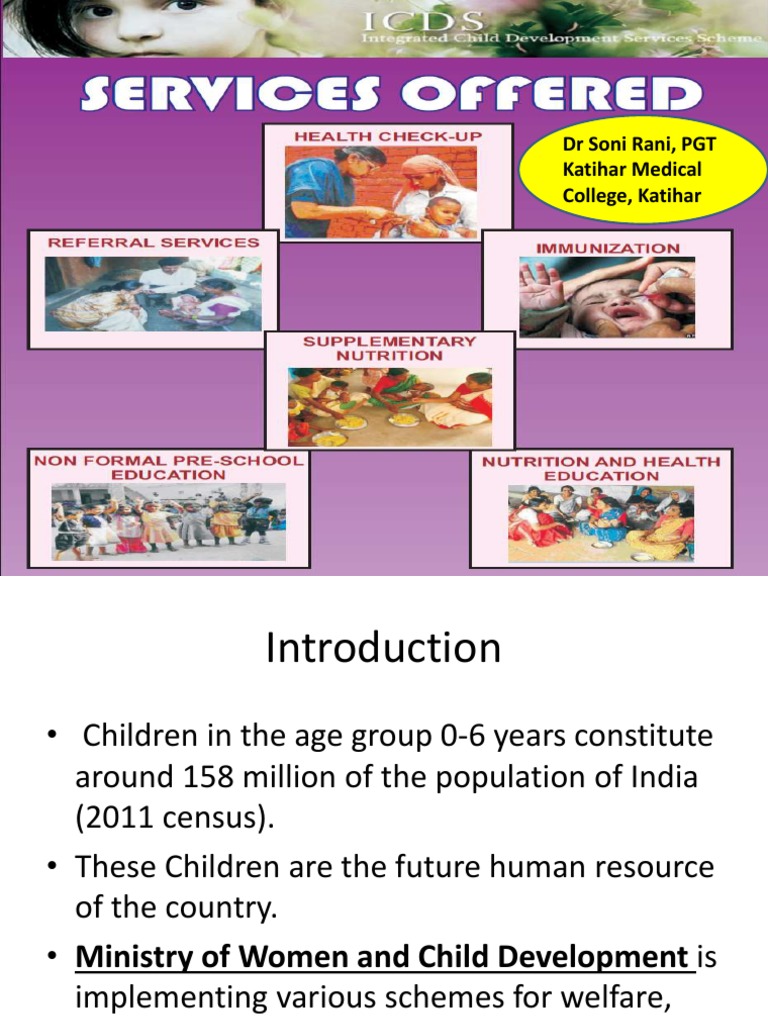 Integrated Child Development Services Icds Scheme Pdf Form In Hindi