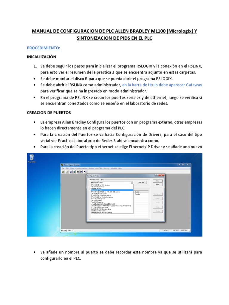Manual Configuracion PLC 1100 y Configuracion de un PID | Dirección IP ...