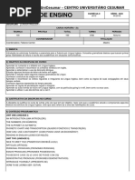 Plano de Ensino - Língua Inglesa i