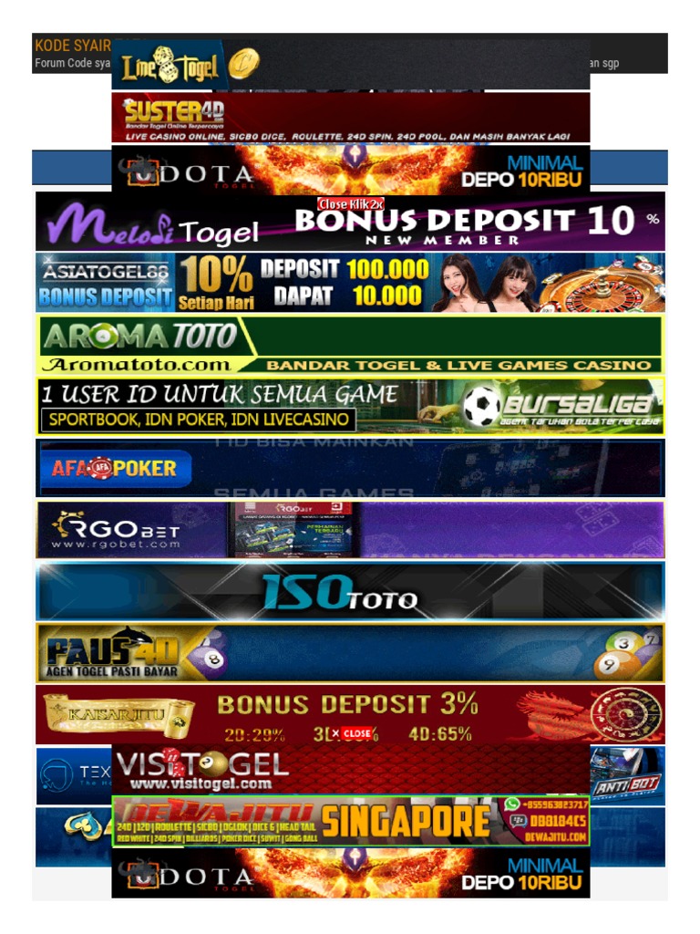 11 Forum syair isototo