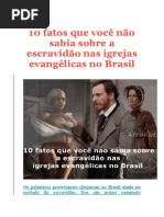10 Fatos Que Você Não Sabia Sobre a Escravidão Nas Igrejas Evangélicas No Brasil
