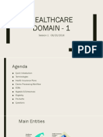 HealthCare Domain Training Session 1