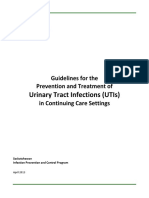 Urinary Tract Infections (Utis) : Guidelines For The Prevention and Treatment of in Continuing Care Settings