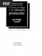 La Teor A de Piaget y La Educaci N Preescolar