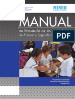 Manual de Evaluación de Los Aprendizajes de Primero y Segundo Grado