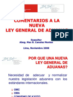 COMENTARIOS A LA NUEVA LEY GENERAL DE ADUANAS.ppt