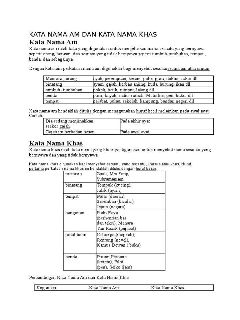 Kata Nama Pdf