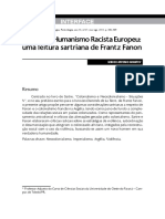 Sartre e o Humanismo Racista Europeu - uma leitura sartriana de frantz fanon.pdf