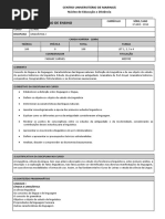 Plano de Ensino - Linguística i