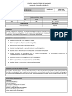 Plano de Ensino - Linguística I