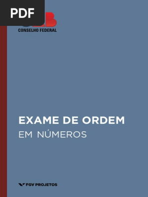 Exame De Ordem Em Numeros I Pdf Diploma De Bacharel Ensino