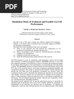 Simulation Study of Technical and Feasible Gas Lift Performance