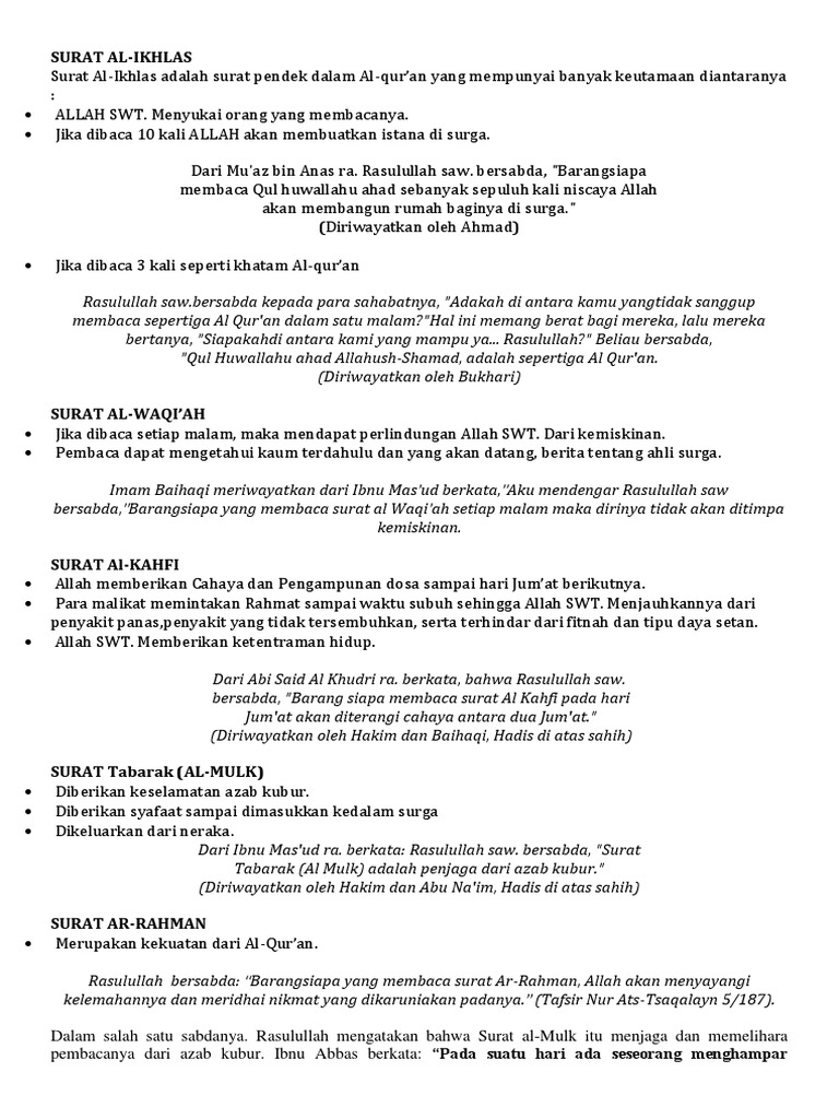 Download 66+ Contoh Surat Al Waqiah Hari Jumat Terbaik Gratis