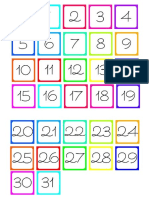 Numeros Calendario