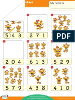 Five Little Monkeys Worksheet Count and Circle PDF