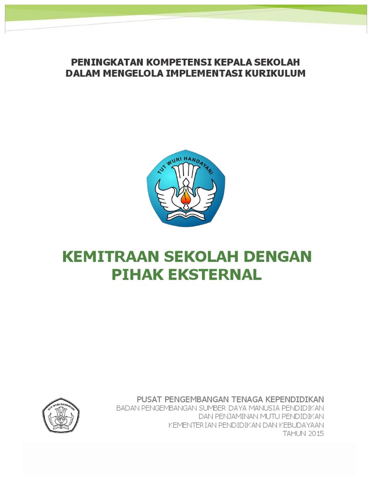 Contoh Kemitraan Sekolah Dengan Pihak Eksternal | PDF | Karier ...