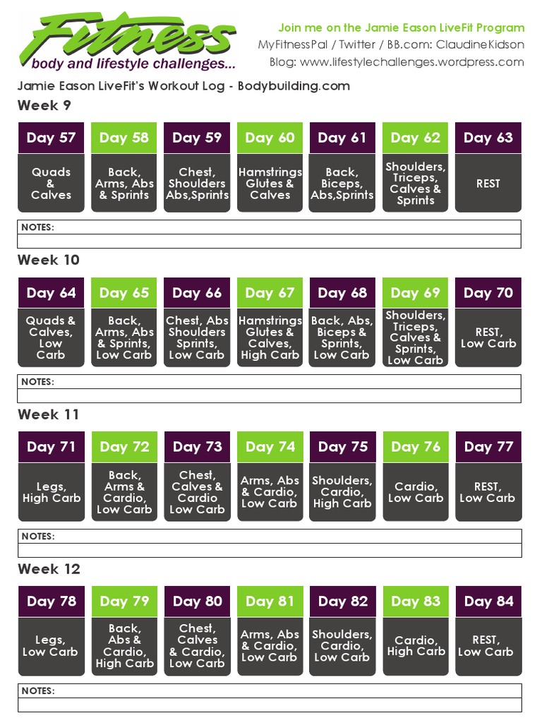 jamie eason 12 week trainer free