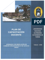 Plan de Capacitacion Docente