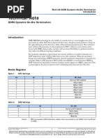 Technical Note: DDR3 Dynamic On-Die Termination