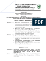 8.2.2.3 SK Pelatihan Bagi Petugas Yang Diberi Kewenangan Menyediakan Obat Tetapi Belum Sesuai Persyaratan