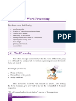 Word Processing Software User Interface