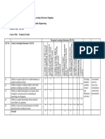 Mapping Technical Textile Course Learning Outcomes to Program Learning Outcomes